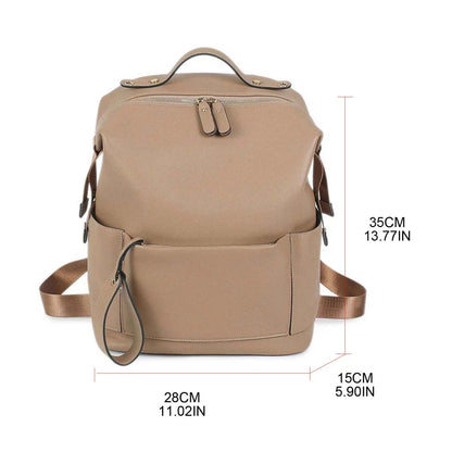Sac à dos à langer en cuir │MaternitéPlus™
