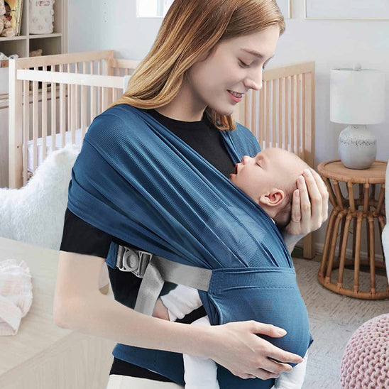 écharpe de portage bébé endormi