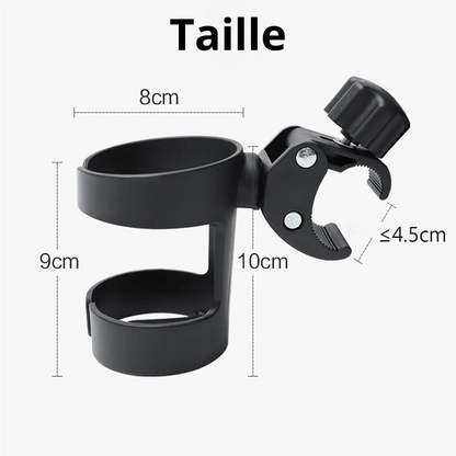 Porte biberon universel pour poussette │ClipCup™