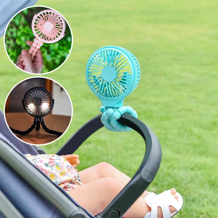 Mini ventilateur portable pour poussette │FlexiFan™