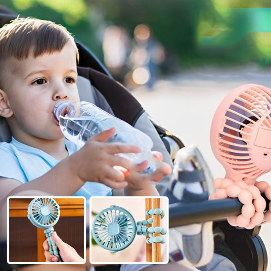 Mini ventilateur portable pour poussette │FlexiFan™